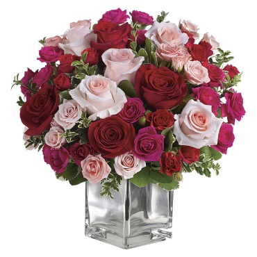 Love Medley Bouquet with Red Roses