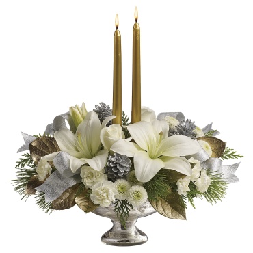 Silver And Gold Centerpiece